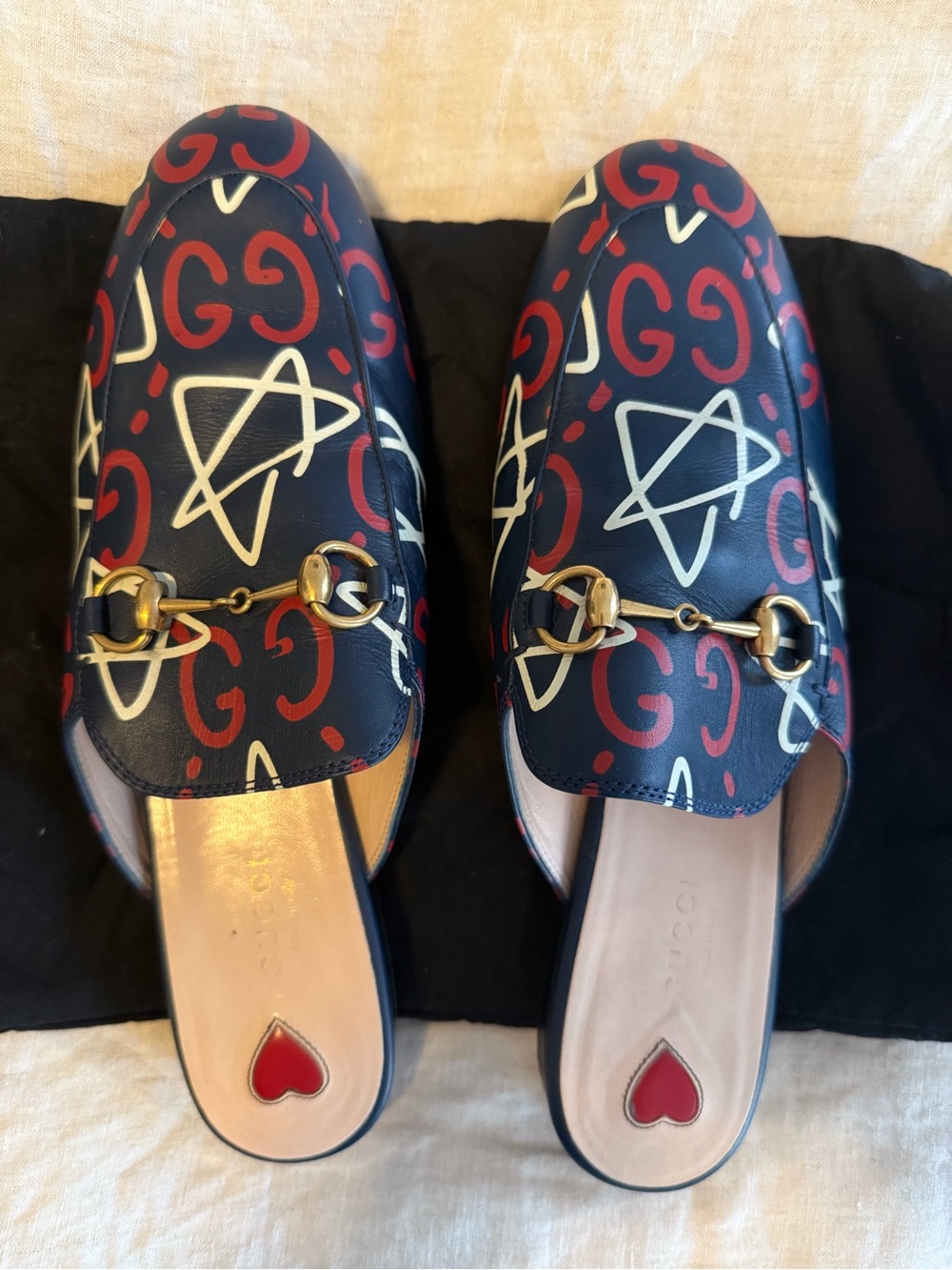 Gucci slides - rare print, size 39